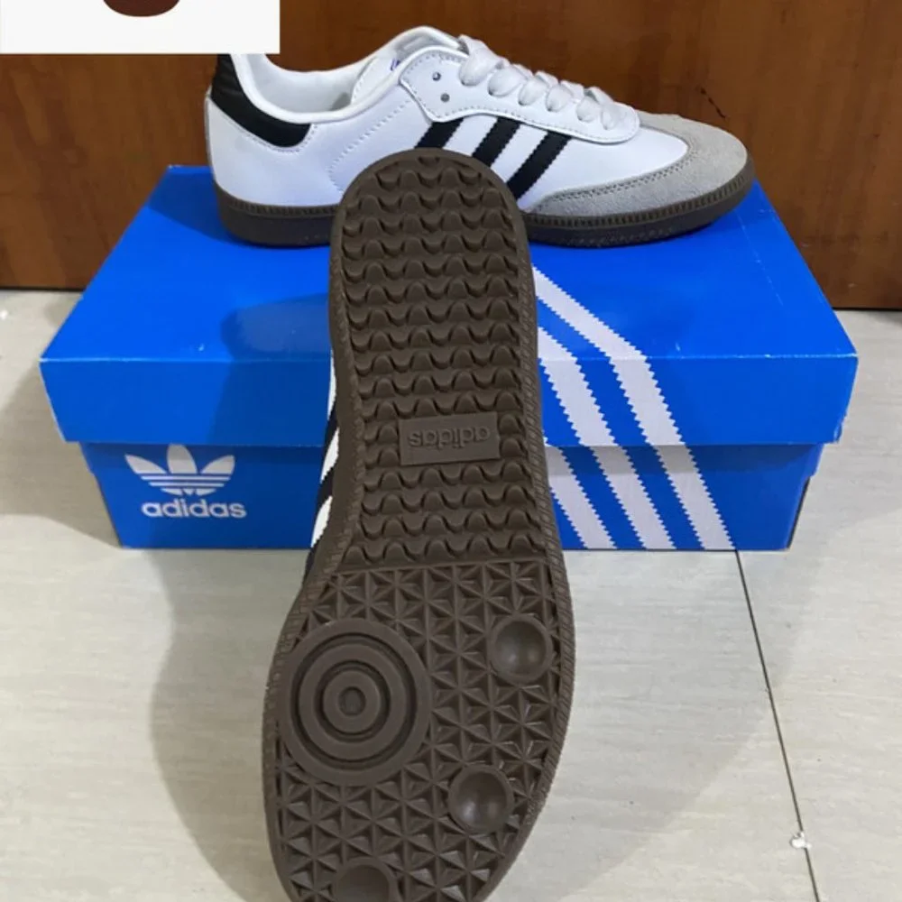 Adidas Samba Retro Leather Mens Sneakers - Picture 3 of 4